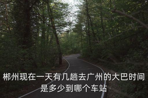 郴州現在一天有幾趟去廣州的大巴時間是多少到哪個車站