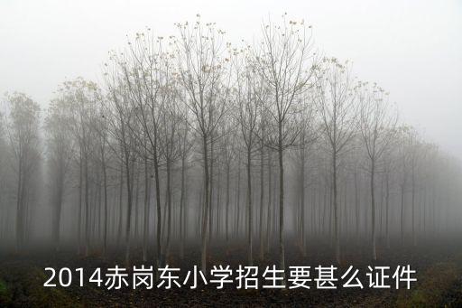 2014赤崗東小學(xué)招生要甚么證件