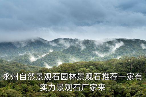 永州自然景觀石園林景觀石推薦一家有實力景觀石廠家來