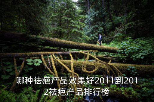 哪種祛疤產品效果好2011到2012祛疤產品排行榜