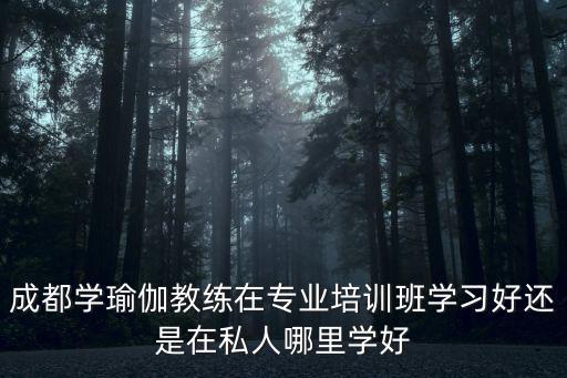 成都市瑜伽教練學(xué)習(xí)，成都好的瑜伽教練培訓(xùn)班求推薦