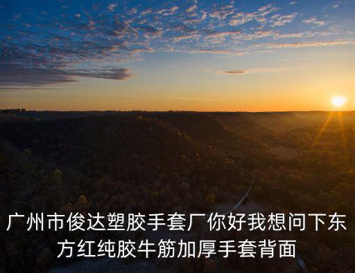 廣州市俊達塑膠手套廠你好我想問下東方紅純膠牛筋加厚手套背面