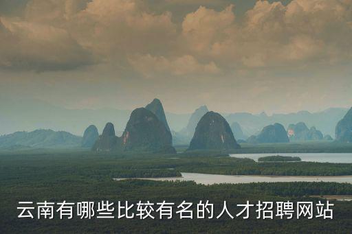 云南有哪些比較有名的人才招聘網站