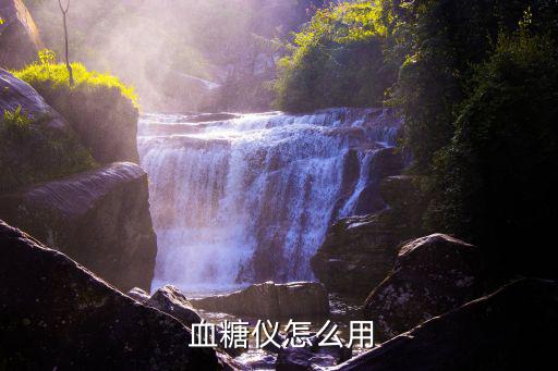  血糖儀怎么用