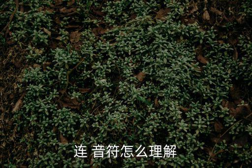 連音符,什么是連奏?