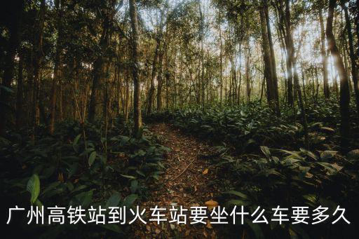 廣州高鐵站到火車站要坐什么車要多久