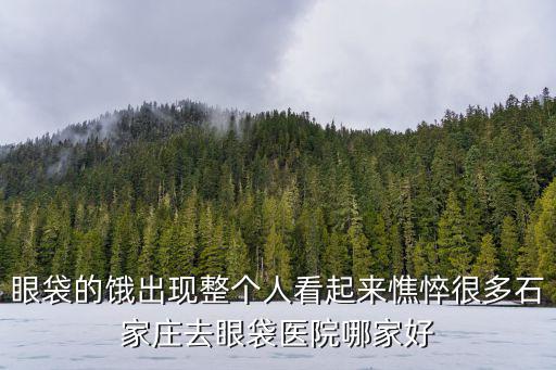 眼袋的餓出現整個人看起來憔悴很多石家莊去眼袋醫院哪家好