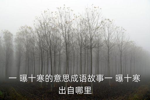 一 曝十寒的意思成語故事一 曝十寒出自哪里