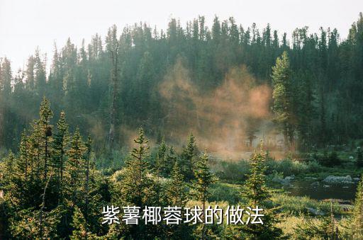  紫薯椰蓉球的做法