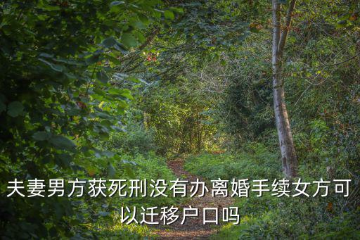 夫妻一方死亡還能遷戶口嗎，辦理夫妻投靠過程中夫妻一方死亡還能遷戶口進來嗎