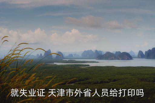 就失業證 天津市外省人員給打印嗎