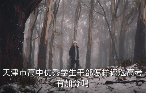 天津市高中優秀學生干部怎樣評選高考有加分嗎