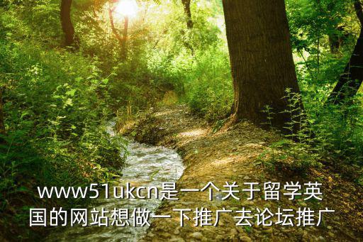www51ukcn是一個關于留學英國的網站想做一下推廣去論壇推廣