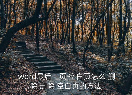 刪除word最后空白頁,怎么刪最后一頁空白頁?步驟如下