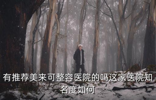 有推薦美來可整容醫院的嗎這家醫院知名度如何