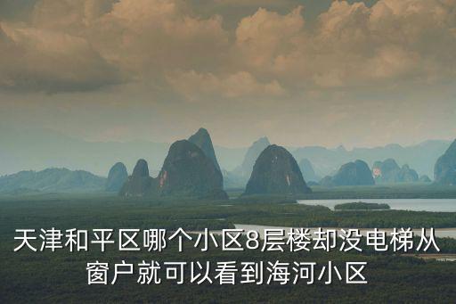 天津和平區哪個小區8層樓卻沒電梯從窗戶就可以看到海河小區