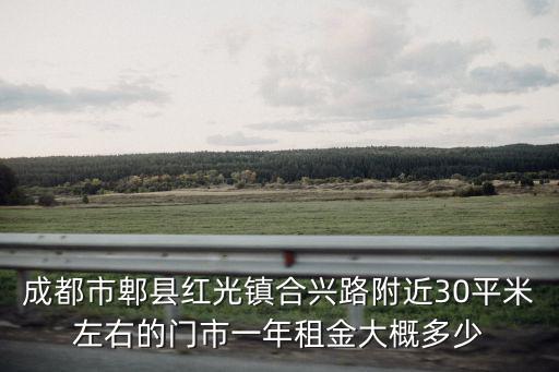 成都市郫縣紅光鎮(zhèn)合興路附近30平米左右的門市一年租金大概多少