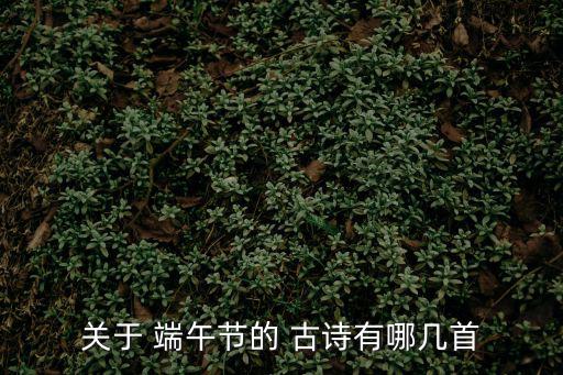 《端午》古詩,端午天贈的衣服有名嗎?