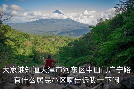 大家誰知道天津市河東區中山門廣寧路有什么居民小區啊告訴我一下啊