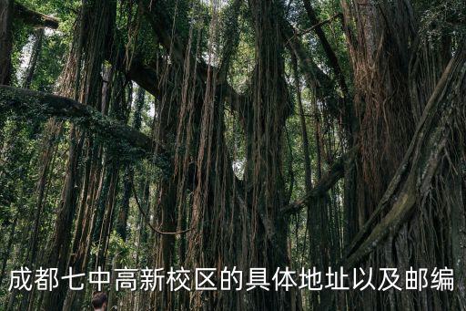 成都七中高新校區(qū)的具體地址以及郵編