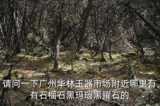 請問一下廣州華林玉器市場附近哪里有有石榴石黑瑪瑙黑曜石的