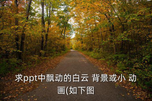 求ppt中飄動的白云 背景或小 動畫(如下圖