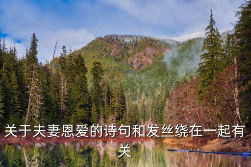 關(guān)于夫妻恩愛(ài)的詩(shī)句和發(fā)絲繞在一起有關(guān)