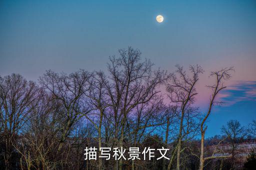 描寫秋景作文