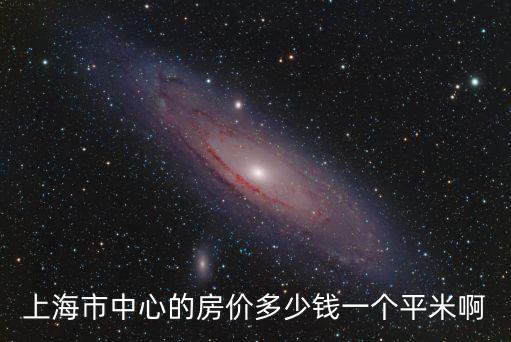 上海市中心的房價多少錢一個平米啊