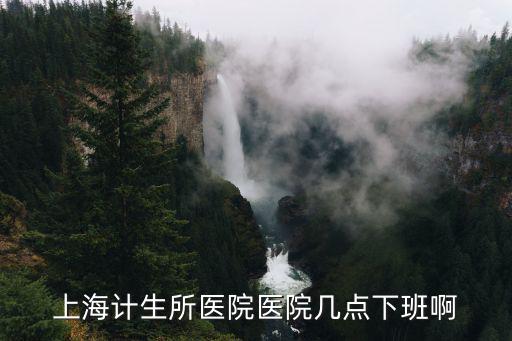 上海市計生所工作時間，上海計生所醫院門診時間