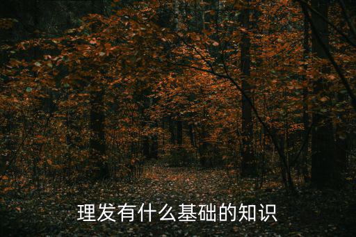 理發(fā)有什么基礎的知識