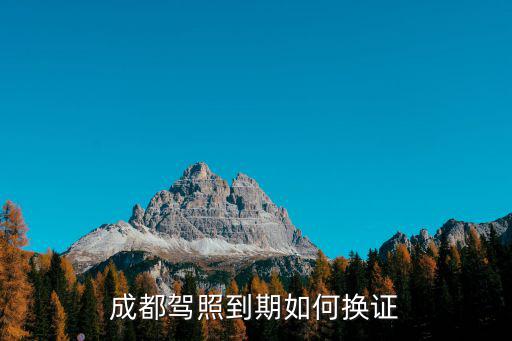 成都駕照到期如何換證