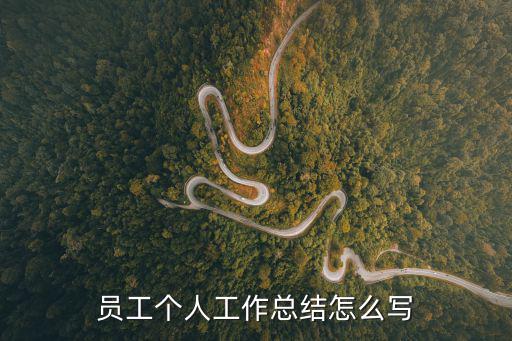 員工個人工作總結怎么寫