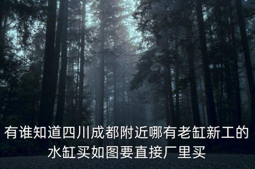 成都市石材水缸廠，有誰知道四川成都附近哪有老缸新工的水缸買如圖要直接廠里買
