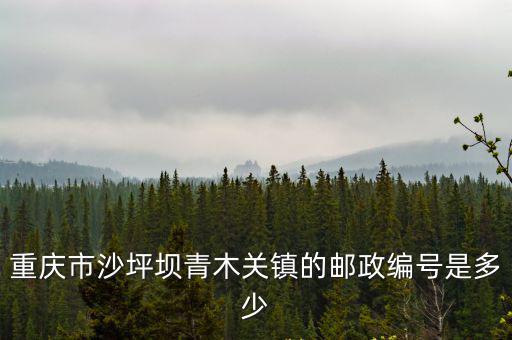 重慶市沙坪壩區(qū)青木關鎮(zhèn)的抖音，重慶市沙坪壩青木關鎮(zhèn)的郵政編號是多少