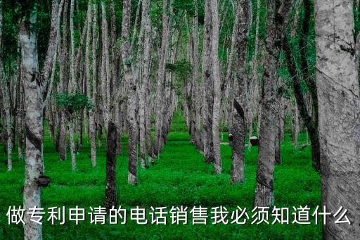 做專利申請的電話銷售我必須知道什么