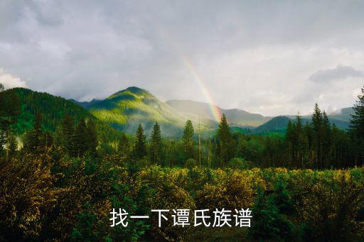 重慶市譚氏家族族譜歷史，找一下譚氏族譜