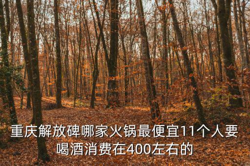 重慶解放碑哪家火鍋最便宜11個人要喝酒消費在400左右的