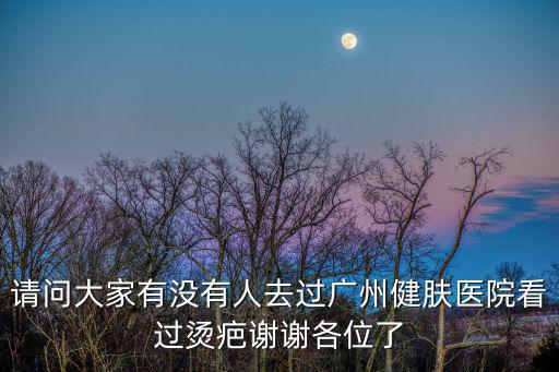 請問大家有沒有人去過廣州健膚醫院看過燙疤謝謝各位了