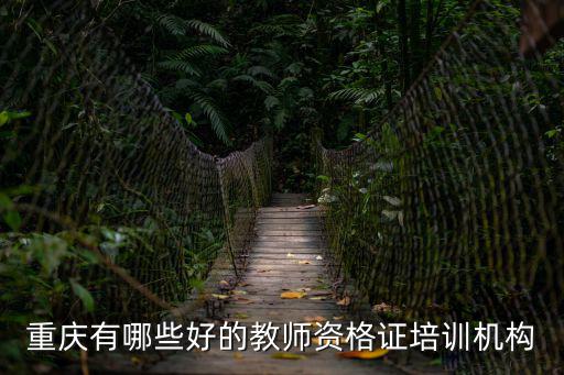 重慶有哪些好的教師資格證培訓(xùn)機(jī)構(gòu)