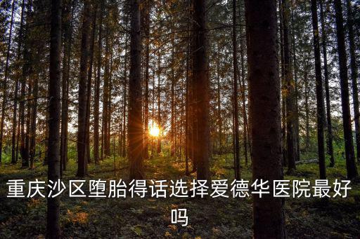 重慶沙區(qū)墮胎得話選擇愛德華醫(yī)院最好嗎