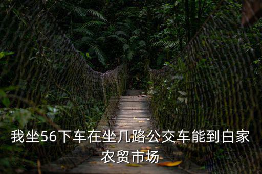 成都市致順路到白蓮農貿市場坐車，我坐56下車在坐幾路公交車能到白家農貿市場