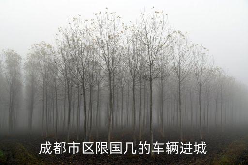 成都市區限國幾的車輛進城