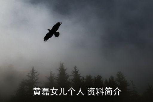  黃磊女兒個人 資料簡介
