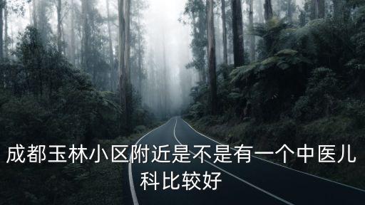 成都玉林小區(qū)附近是不是有一個(gè)中醫(yī)兒科比較好