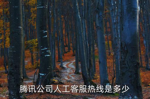 騰訊人工咨詢，怎么聯系騰訊人工客服