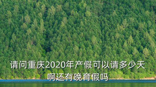 2020重慶市產假，重慶市產假最新規定是什么