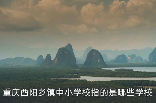 重慶酉陽鄉(xiāng)鎮(zhèn)中小學校指的是哪些學校