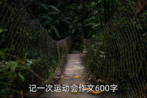 記一次運動會作文600字