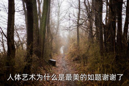  人體藝術為什么是最美的如題謝謝了